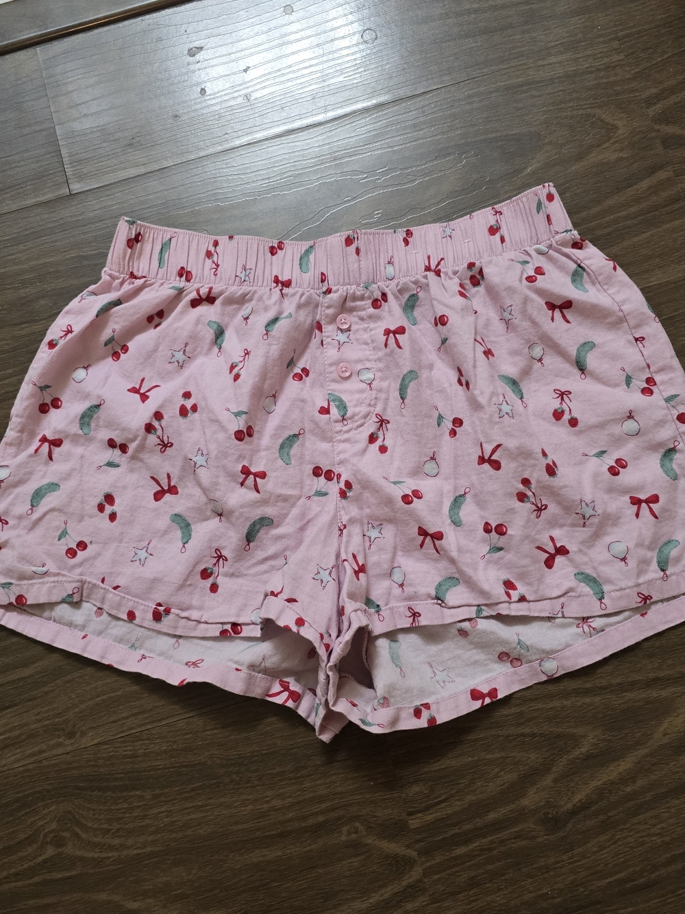 wild fable Pink Printed Christmas Lounge Shorts - Picture 1 of 7